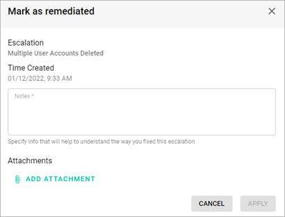 Mark as remediated notes